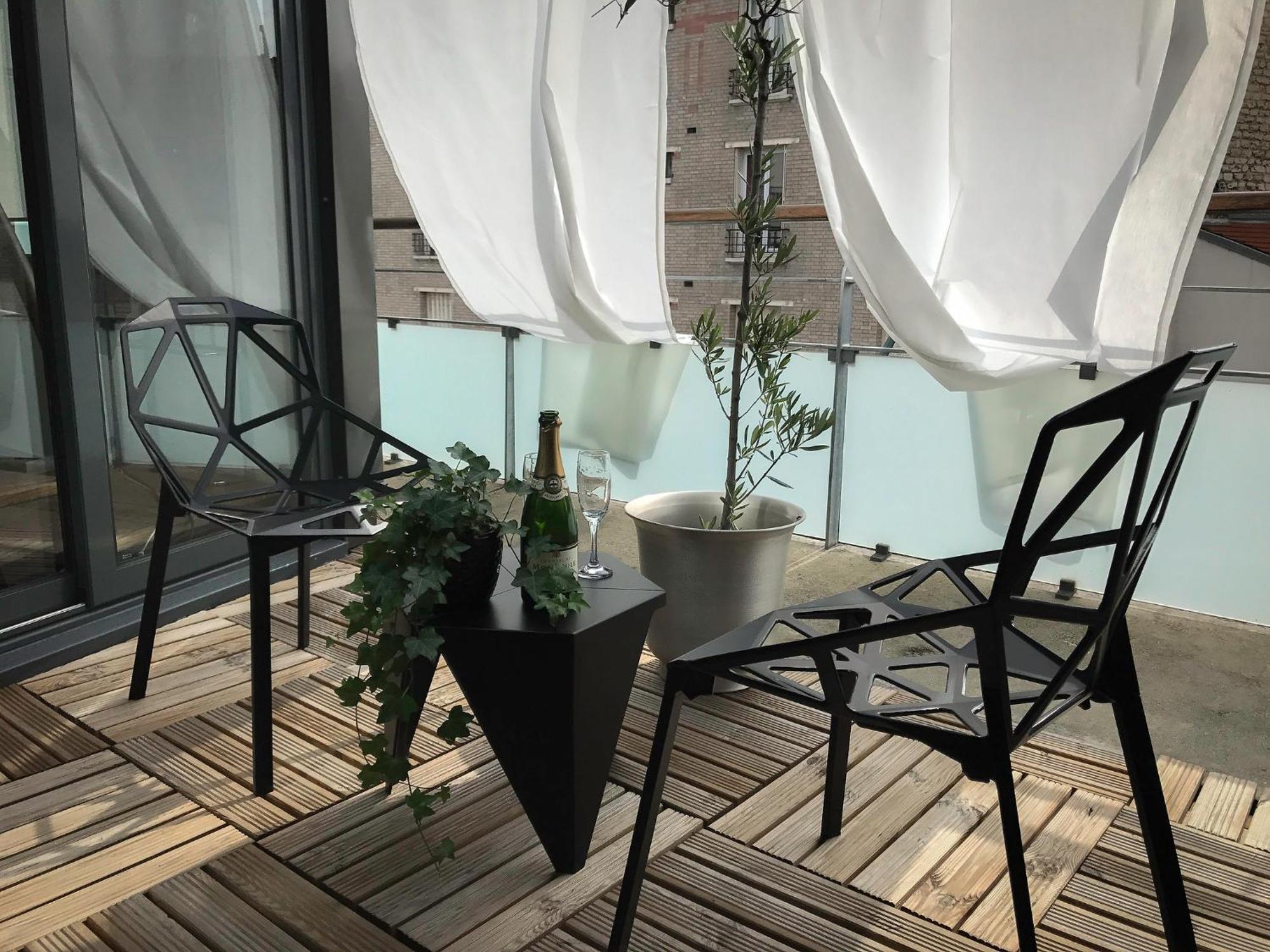Beautiful Loft 130M2 Sun And Free Parking Ok 1M95 Lägenhet La Garenne-Colombes Exteriör bild